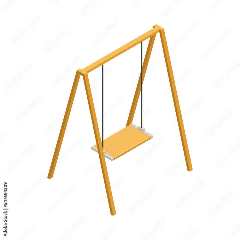 Swing Isometric Icon Swing Isometric Icon