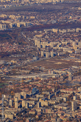 View of Sofia from Vitosha mountain.