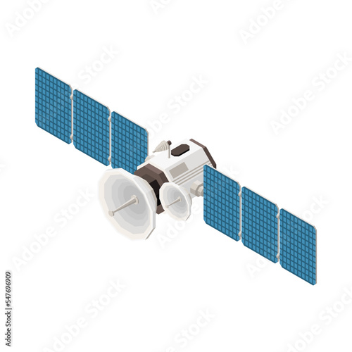 Isometric Satellite Illustration