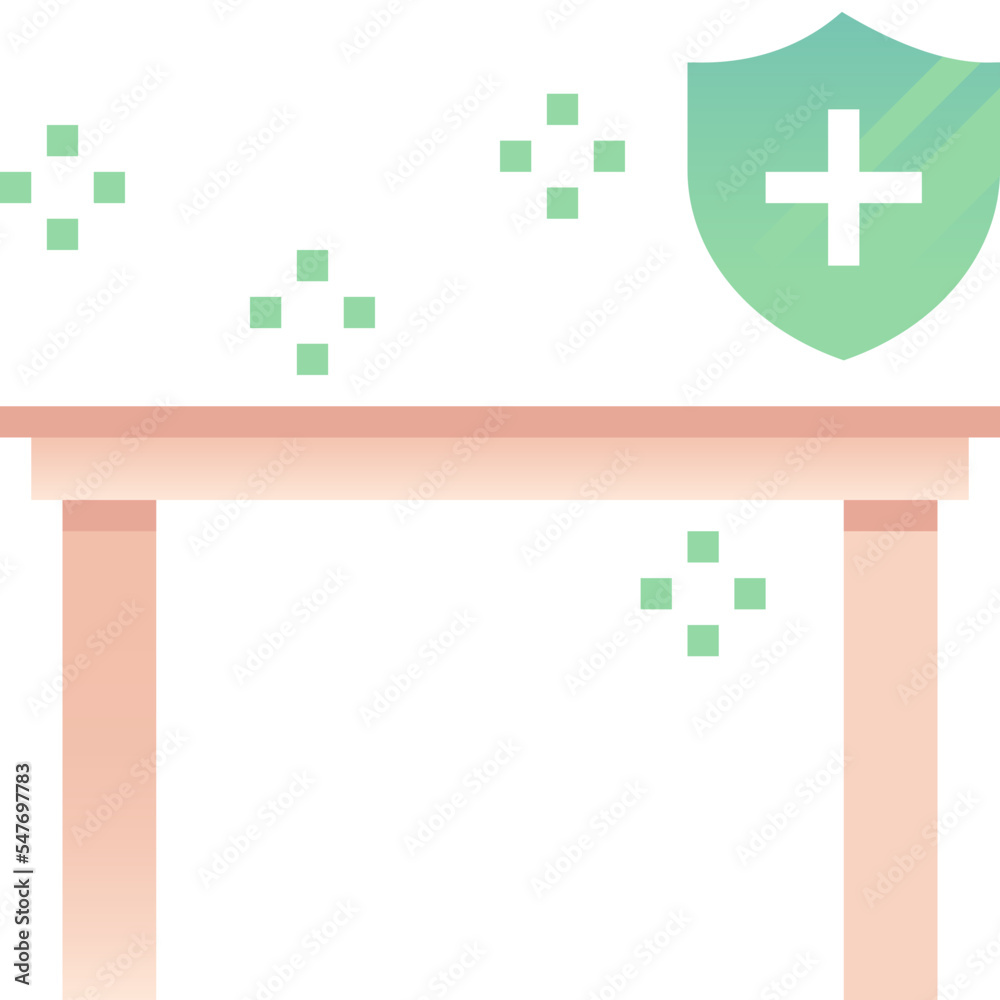 Obraz premium cleaned flat icon