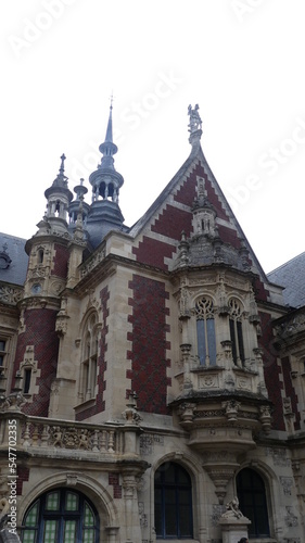 photo de toitures d'un château en France.