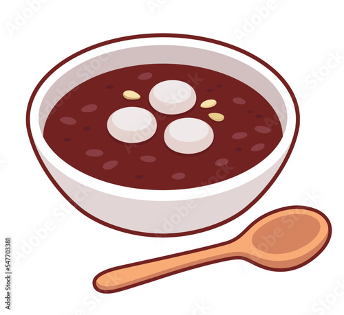 Korean red bean porridge Patjuk