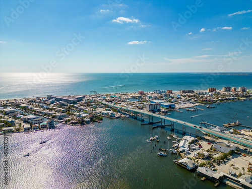 Photos Aerial drone photo Fort Myers Beach FL USA