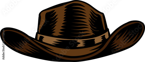 Cowboy or Sheriff American Western Wild West Hat photo