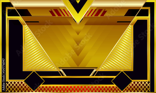 Frame design template for games streaming, ect.