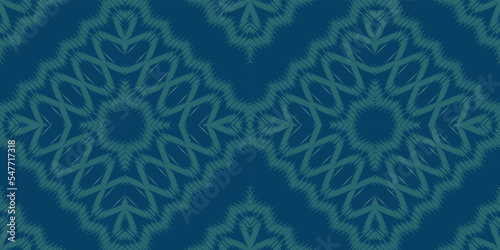 Ikkat or ikat Aztec batik textile seamless pattern digital vector design for Print saree Kurti Borneo Fabric border brush symbols swatches designer