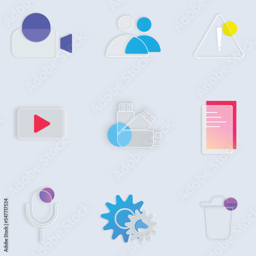 set of icons for web
