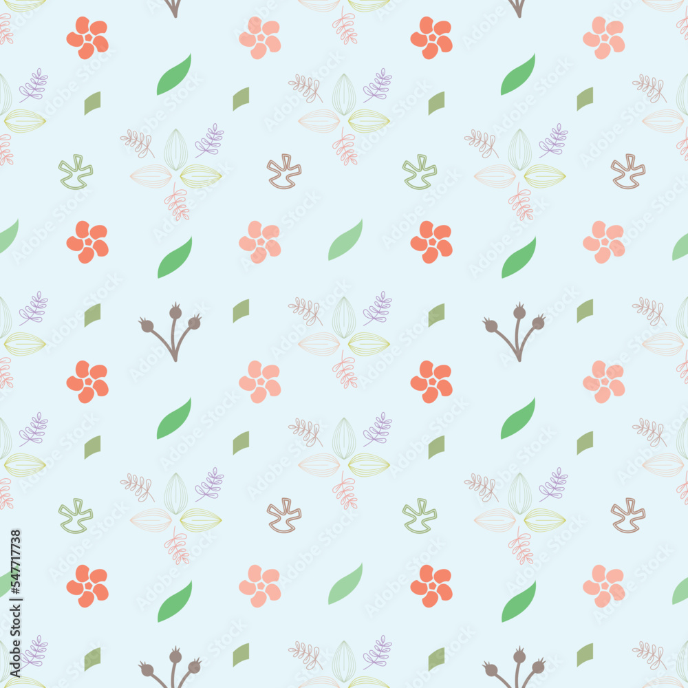 Fototapeta premium seamless pattern with flowers