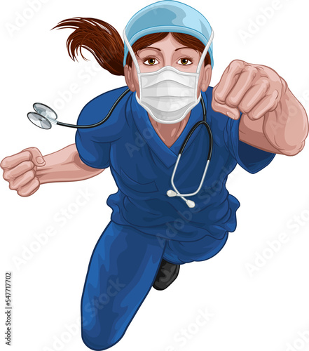 Nurse Doctor Woman Super He...