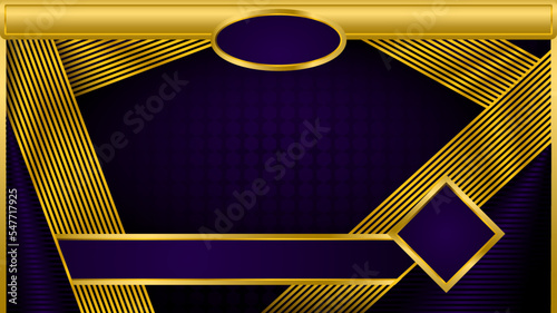 Golden and blues, frame design template for games streaming, ect.
