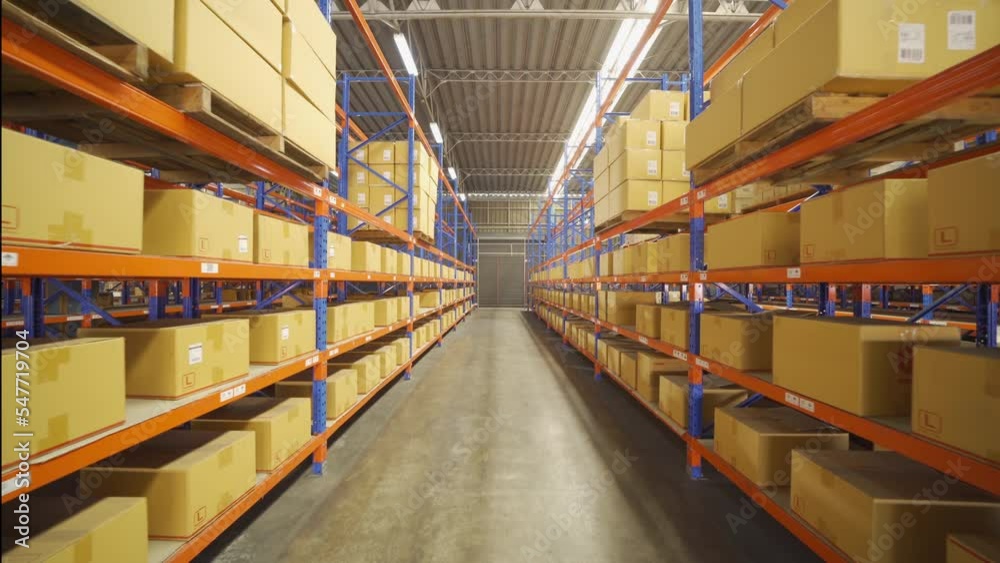 Interior of large warehouse retail store industry. Rack of furniture and home accessories stock storage. Interior of cargo in ecommerce and logistic concept. Depot Interior of large warehouse retail store industry. Rack of furniture and home accessories stock storage. Interior of cargo in ecommerce and logistic concept. Depot