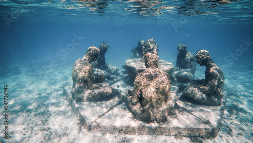 underwater art sculpture