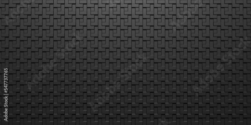 abstract 3d texture black square pattern background,grunge surface-illustration wallpaper.3d rendering.