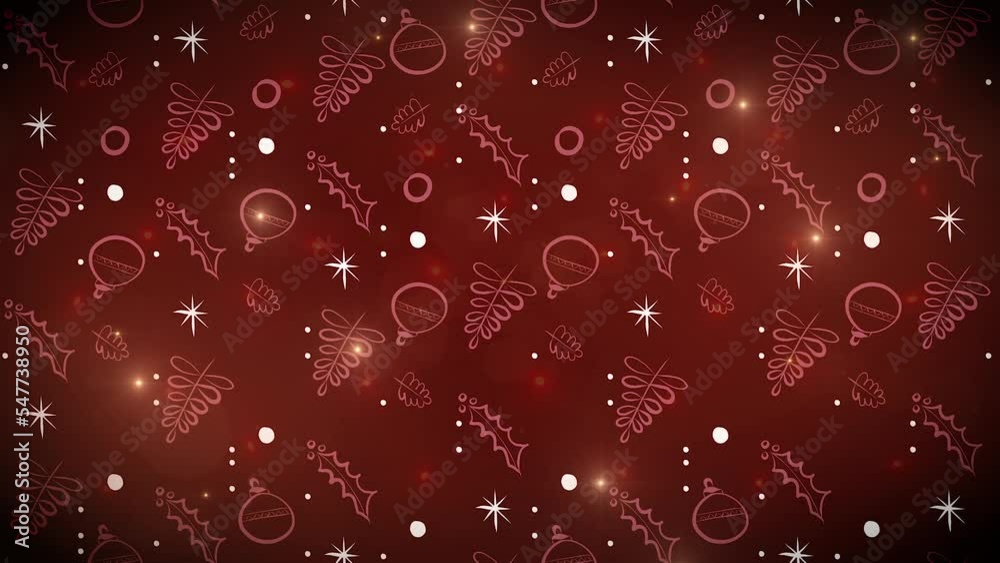 Christmas Moving Graphic Elements Loop Background 4 Christmas Moving Graphic Elements Loop Background 4