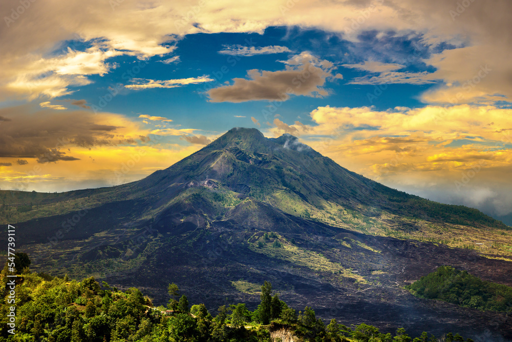 Volcano Batur on Bali