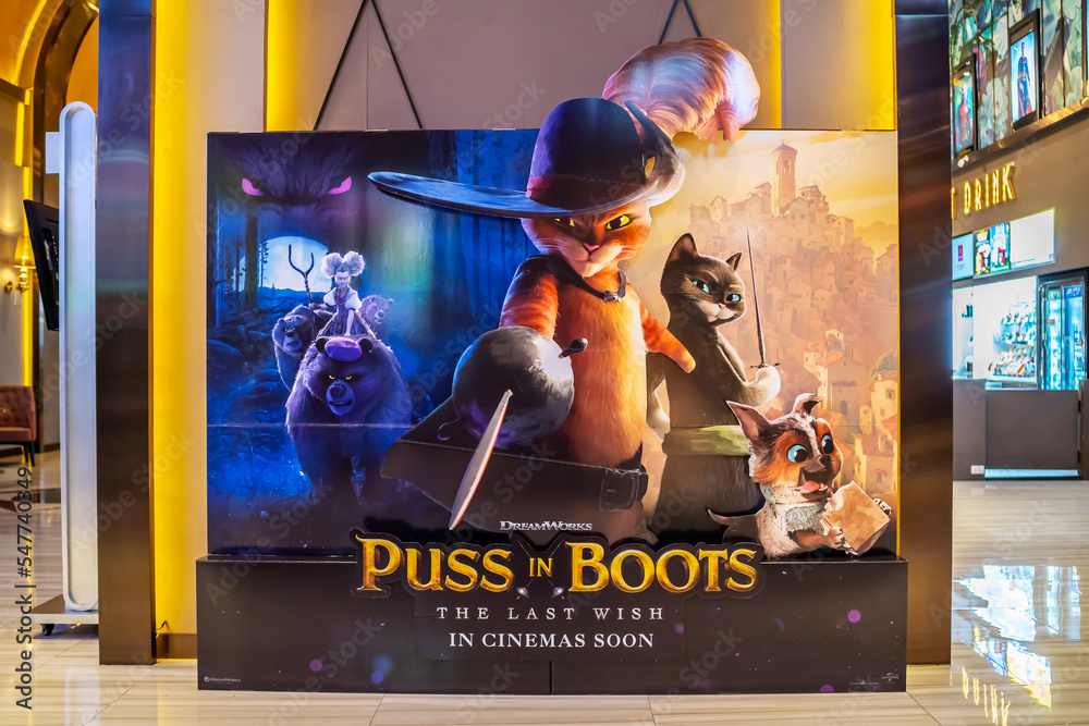 BANGKOK, THAILAND, 20 Nov 2022 - A beautiful standee of a movie called ...
