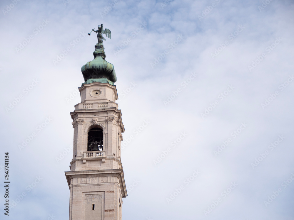 Basilica Cattedrale di San Martino bell tower in Belluno, Italy