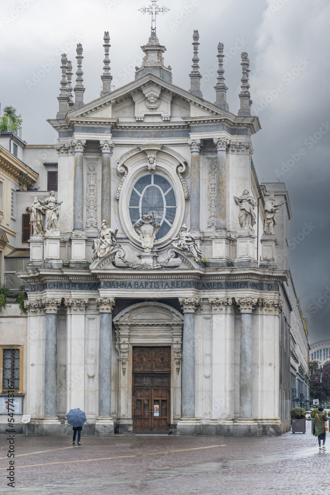 The church of Santa Cristina in Turin