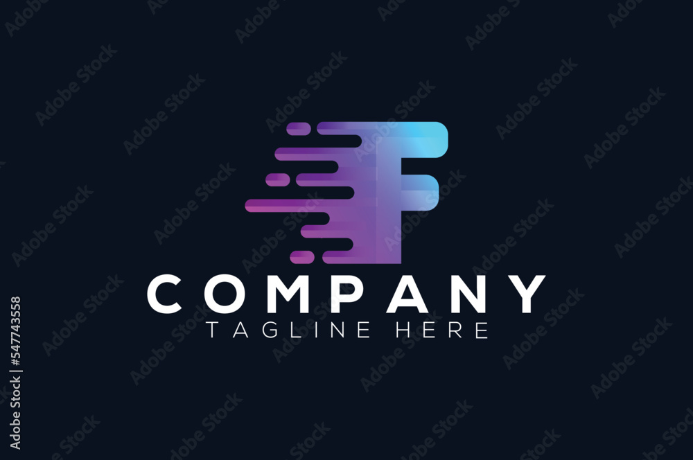 Modern trendy gradient geometric letter E logo design template. Business technology and digital abstract connection vector logo.