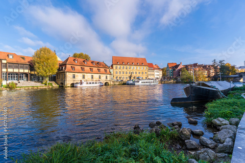 Fototapeta Naklejka Na Ścianę i Meble -  Bamberg City riverside view in Germany