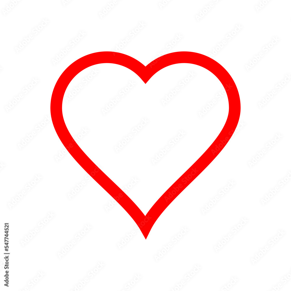 heart vector logo template in trendy flat design heart vector logo template in trendy flat design