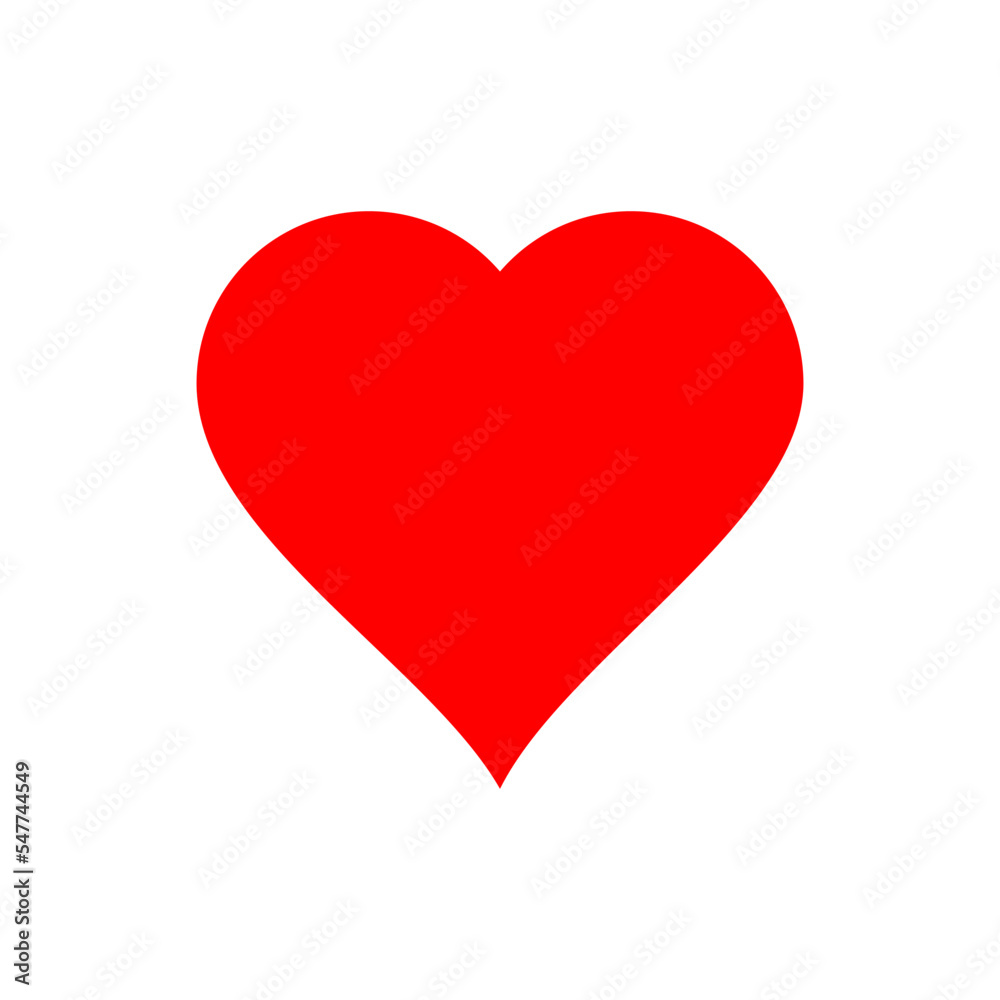 heart vector logo template in trendy flat design heart vector logo template in trendy flat design