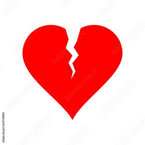 heart vector logo template in trendy flat design © waniperih