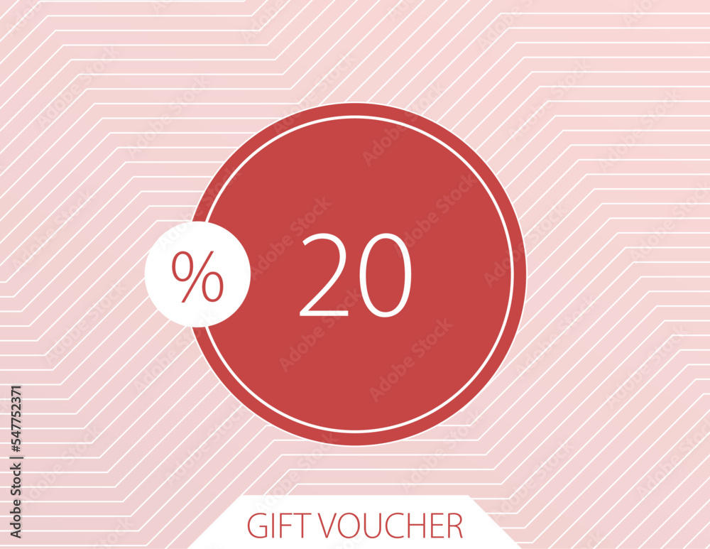 20% off Gift Voucher Vector Art Illustration with nice gradient background, text and font 20% off Gift Voucher Vector Art Illustration with nice gradient background, text and font