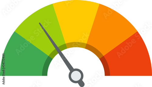 Dashboard colorful speedometer icons set. Tachometer icon isolated. Performance indicator sign. Car speed. Fast internet speed sign. Speedometer icon. 3D meter with green, yellow, red indicators.