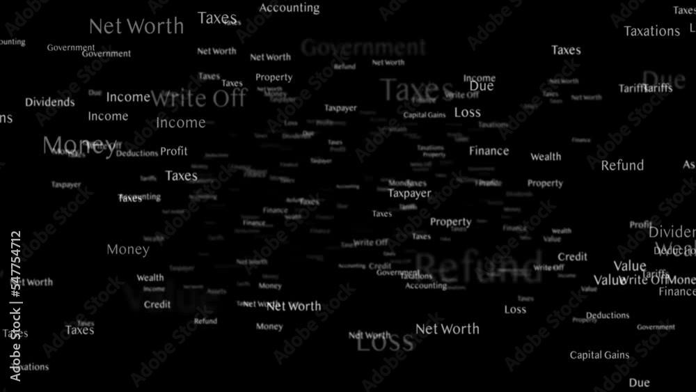 TAXES Keywords Animation, Background, Loop, 4k
TAXES Keywords Animation, Background, Loop, 4k