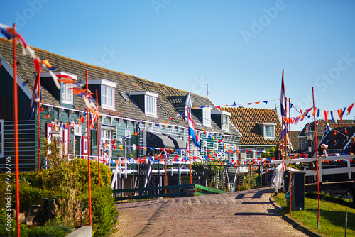 Scenic view of picturesque village of Marken, near Volendam, North Holland, Netherlands