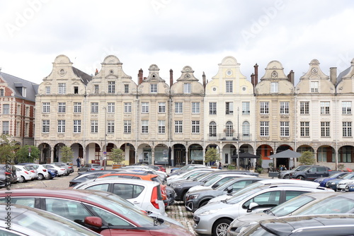 La grand place, ville de Arras, département du Pas de Calais, France