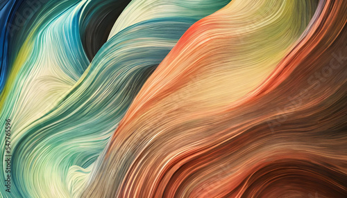 ABSTRACT COLORFUL ORGANIC WAVES