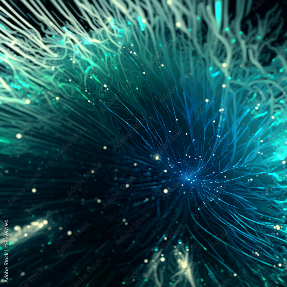 Fototapeta premium neurons in brain digital art