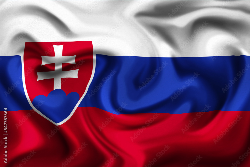 3d illustration of slovakia flag