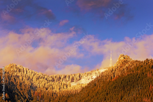 Foto Grünten - Schnee - Sender - Allgäu - Berg