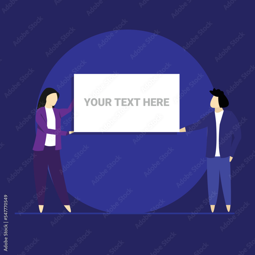 Businessman holding a blank board, blank poster mockup template Businessman holding a blank board, blank poster mockup template