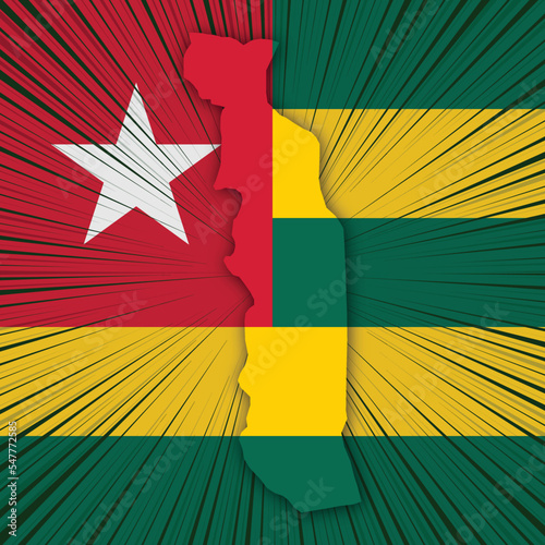 Togo Independence Day Map Design