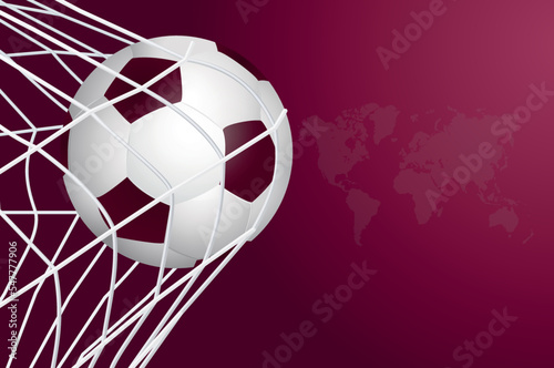 2022 soccer tournament cup background. football pattern red Background for banner