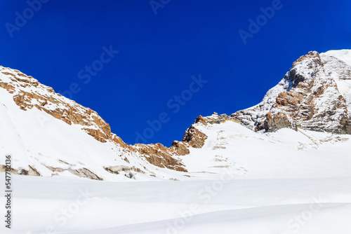 View of the Jungfraujoch, Top of Europe, Bernese Oberland, Switzerland