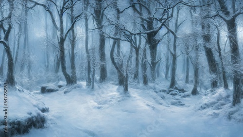 A fairy-tale winter forest © Korney