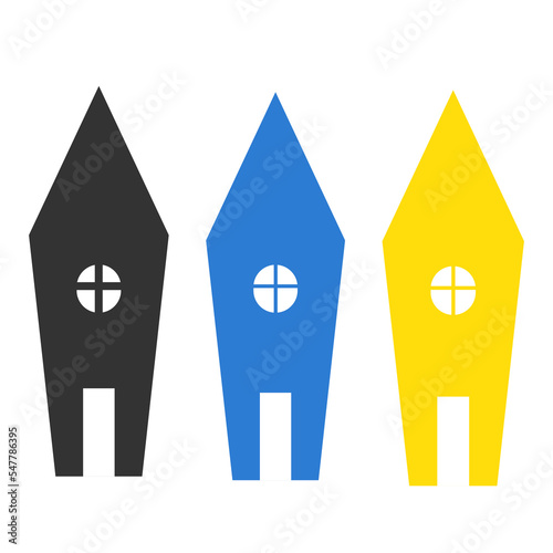 Home icon. Bulding set vector ilustration.