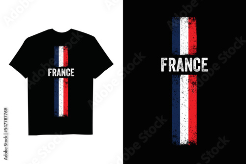 France Flag Soccer Football Jersey 2022 Flag T-Shirt