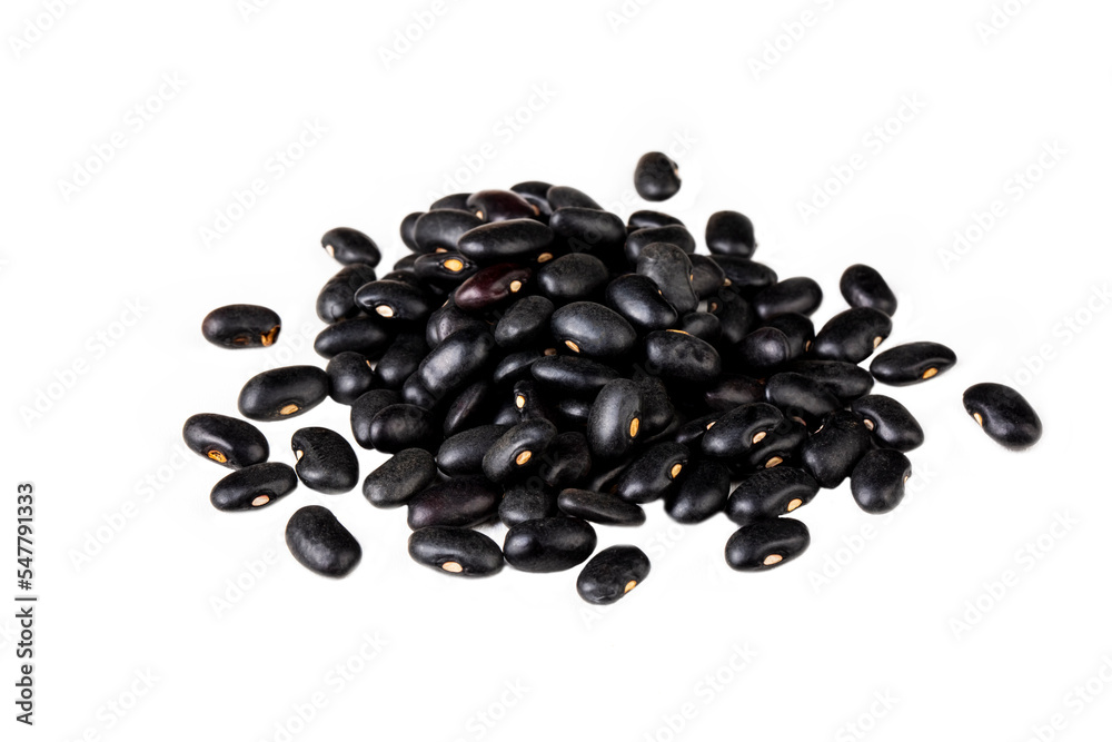 Close up of black bean raw, Organic grains food Close up of black bean raw, Organic grains food