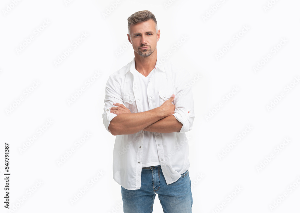 studio shot of grizzled man. mature grizzled man isolated on white background. grizzled man studio shot of grizzled man. mature grizzled man isolated on white background. grizzled man