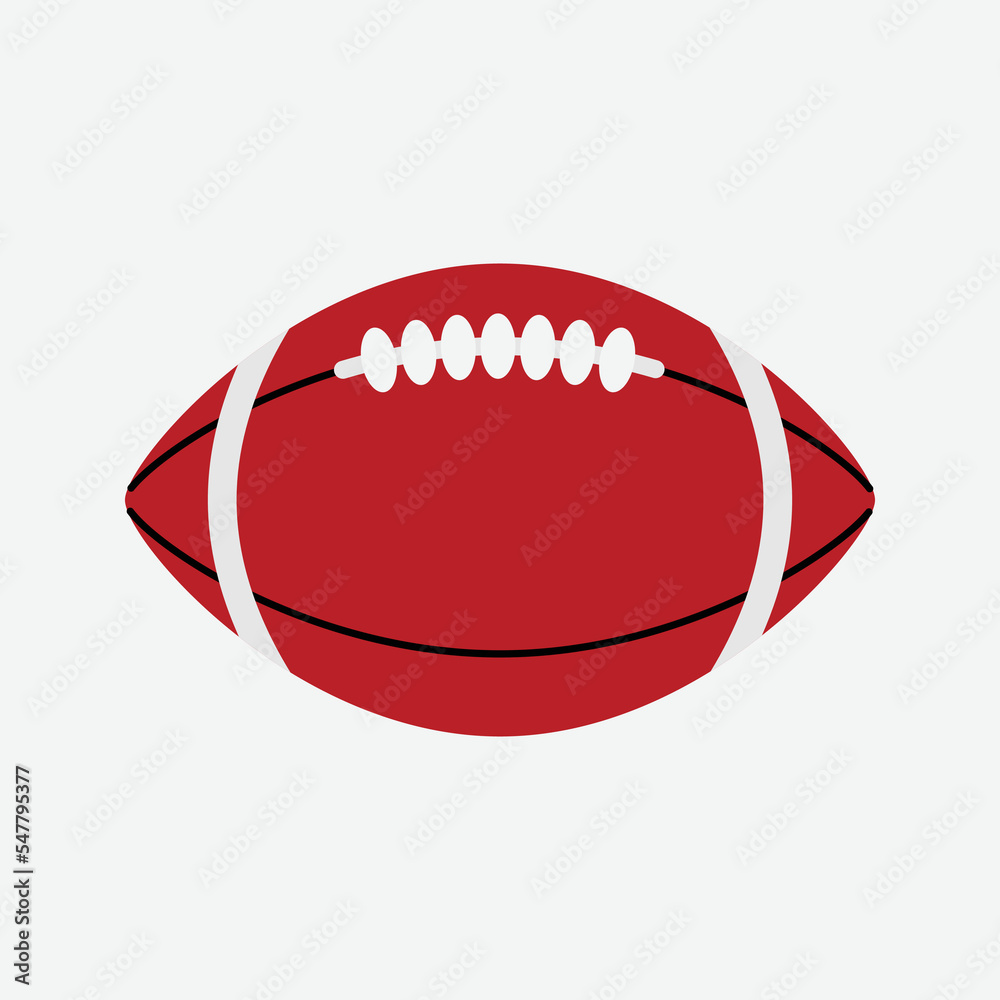 American Football Ball Icon, Sport Concept, Flat. American Football Ball Icon, Sport Concept, Flat.