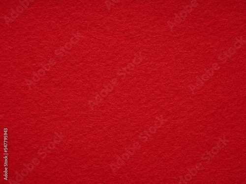 Obraz na płótnie Bright red felt rough texture. Surface of felted fabric texture abstract background. Pattern for text, lettering, patchworkor other art work. Full frame backdrop wallpaper. High resolution photo. w salonie