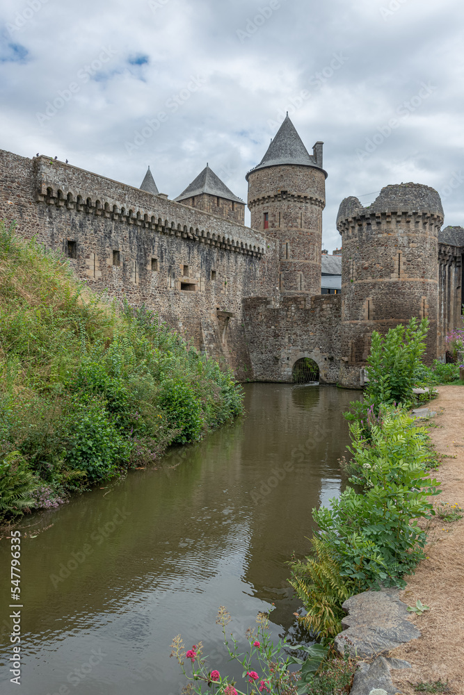 The medieval castle of Fougeres in Brittany