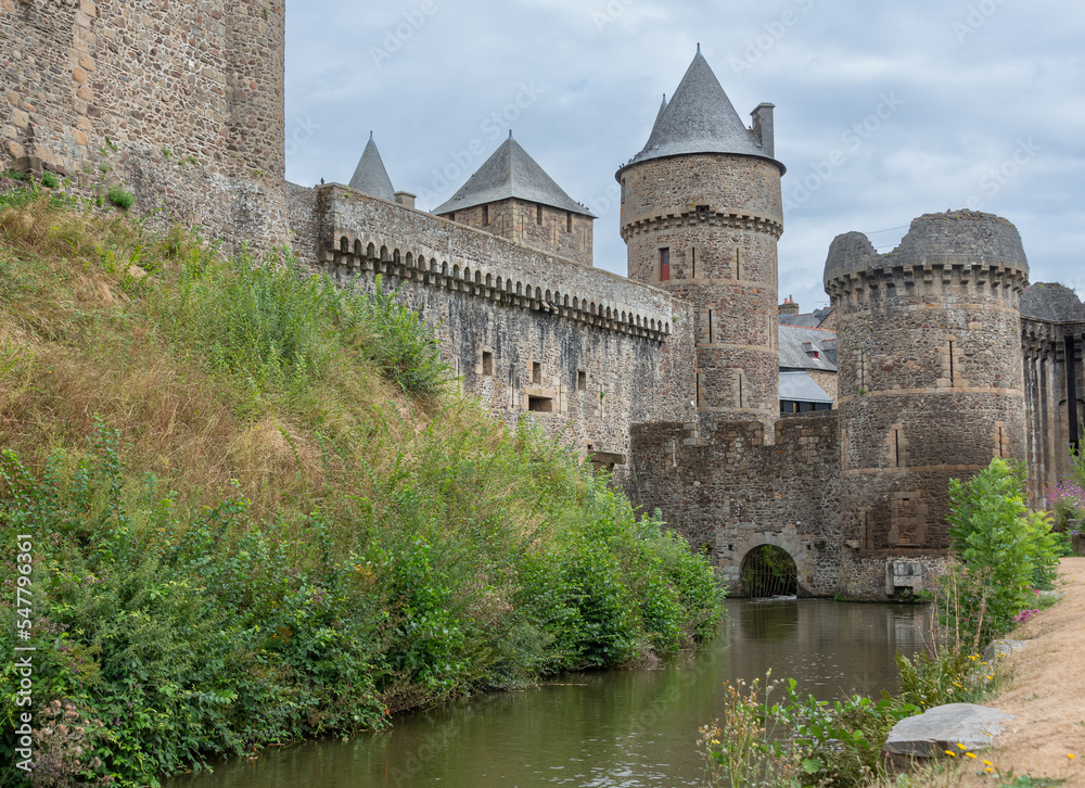 The medieval castle of Fougeres in Brittany