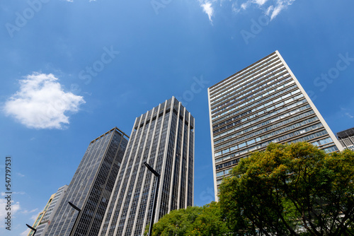 Modern building in Sao Paulo  Brazil
